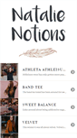 Mobile Screenshot of natalienotions.com