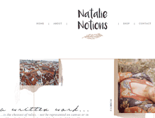 Tablet Screenshot of natalienotions.com